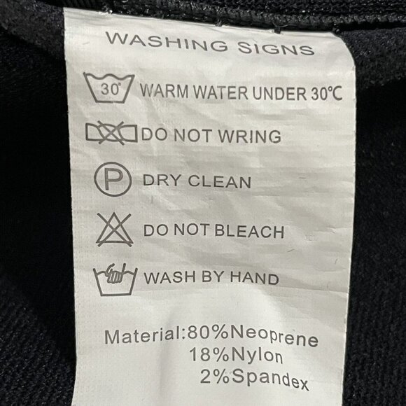 Lemorecn Black Blue Neoprene 3:2 MM Swim Wetsuit Zipped Stretch Kids Size 8 - Picture 8 of 8